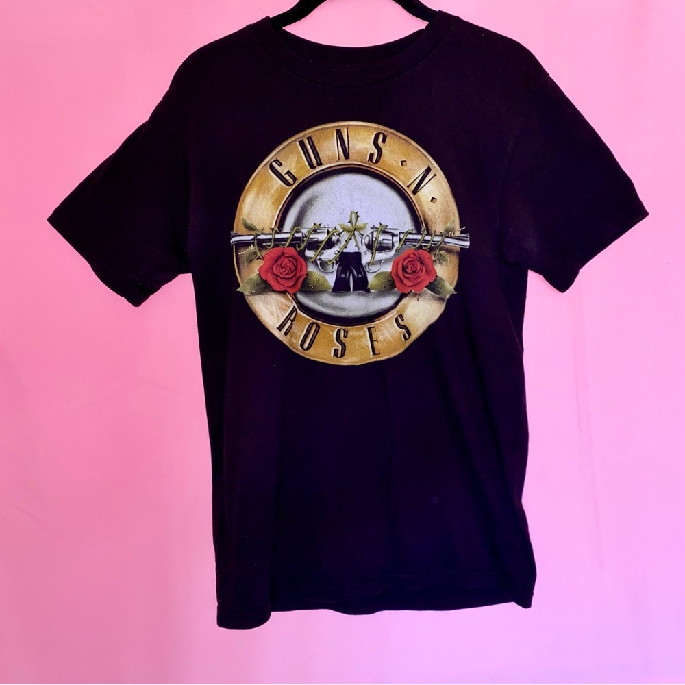 Guns N' Roses Black T-Shirt 1980 Rock Music Band Tee Red S M Small Medium Target